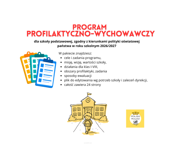 Program profilaktyczno - wychowawczy dla szkoły podstawowej - dokument