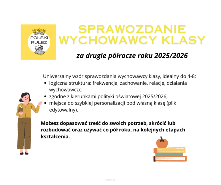 Sprawozdanie wychowawcy klasy II półrocze