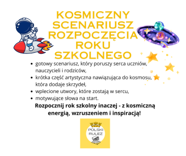 Kosmiczne rozpoczęcie roku szkolnego