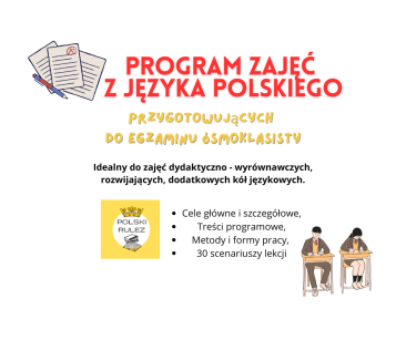 Program zajęć z języka polskiego przygotowujących do E8